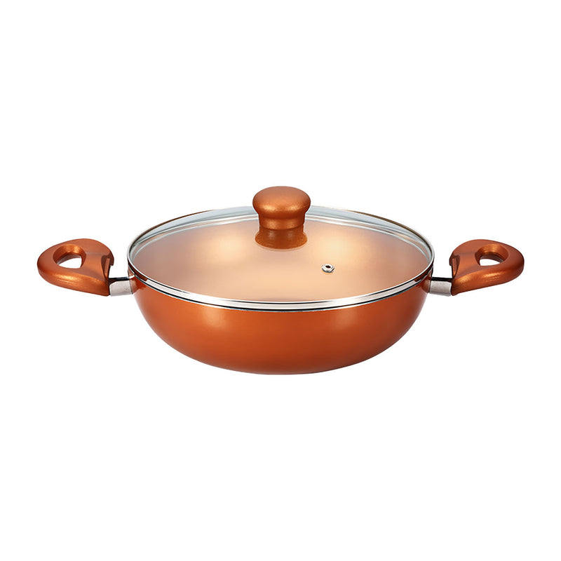 Matchless Gold Kadai 240mm with Glass lid by Butterfly