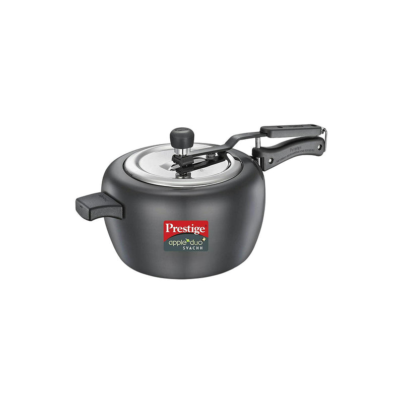 Prestige Apple Duo Swachh Hard Anodised Pressure Cooker (5L)