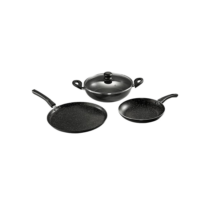 Butterfly Granza Granite Kitchen Combo pack3(Frypan240mm, Kadai 240mm Omni Tawa 280mm)