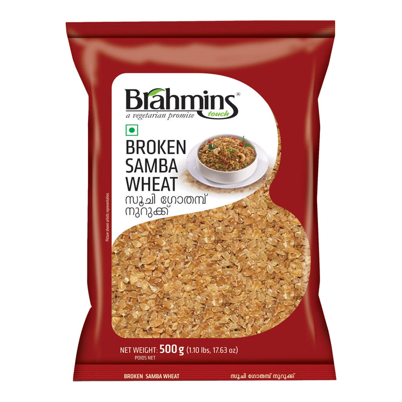 Broken Samba Wheat 500g By Brahmins